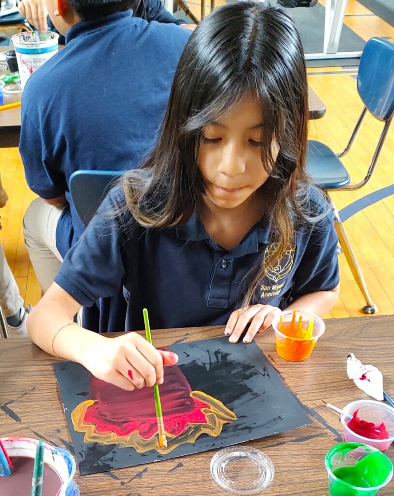 painting in a safe space where we leave criticism at the door.